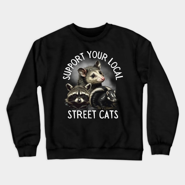 Funny-cats Crewneck Sweatshirt by Funny sayings